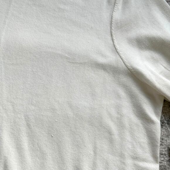 NWT Chico's Bateau Shirttail Sweater LS Basic Ecru Size XL - Picture 7 of 10